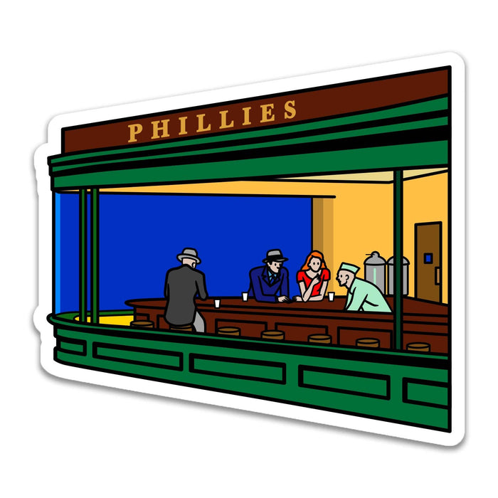 Today is Art Day - Nighthawks - Sticker