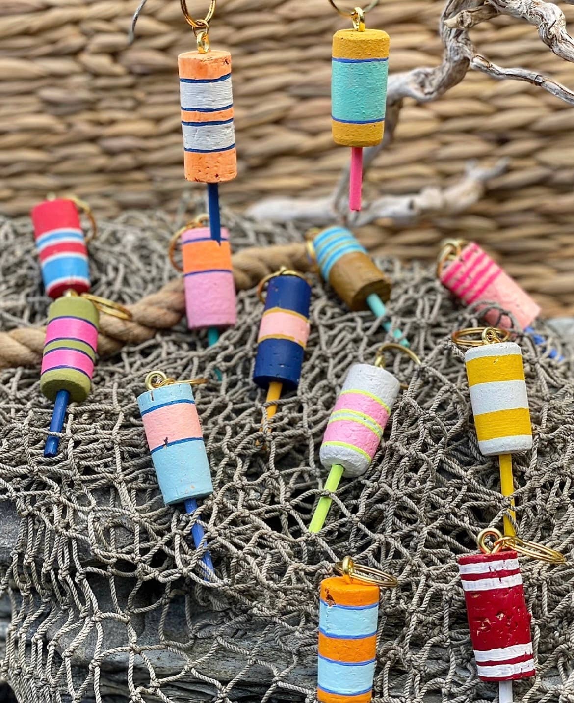 Blue Harbour Boatique - Buoy Keychains: As Is - PMA Store at the Portland Museum of Art, Maine
