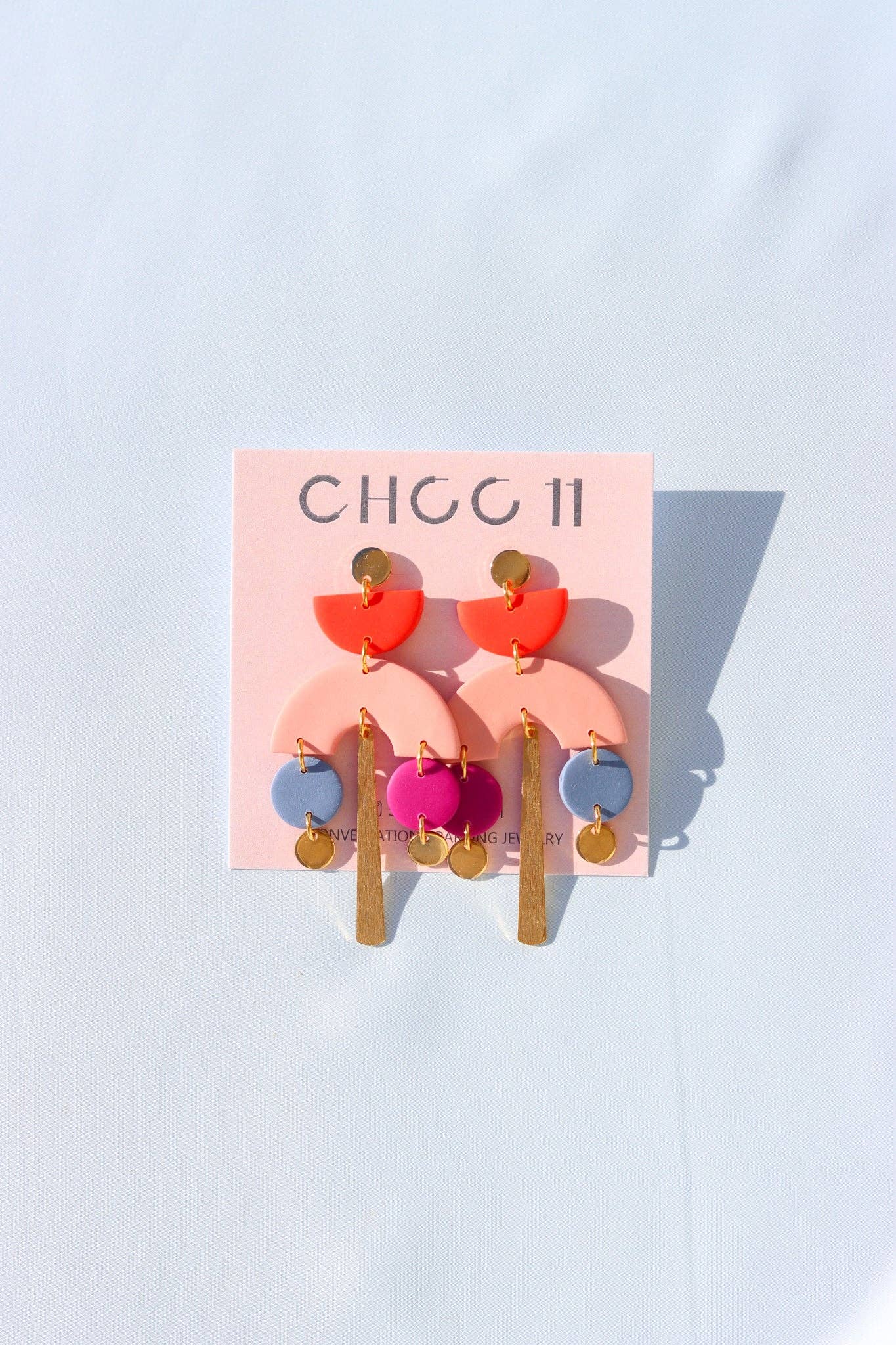 MIRANDA EARRINGS (COLOR BLOCK): Color block I - PMA Store at the Portland Museum of Art, Maine