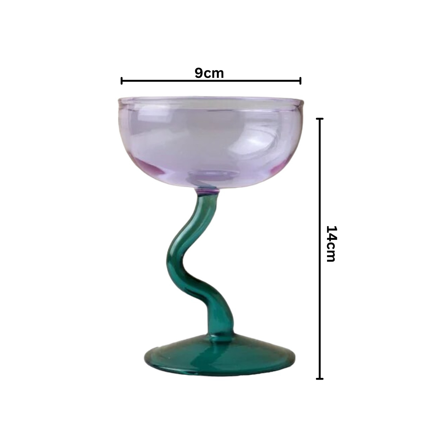 IVORE.GROUP (We cover All Import duty) - Candy Color Dessert Glass Cup: Jade Blue - PMA Store at the Portland Museum of Art, Maine