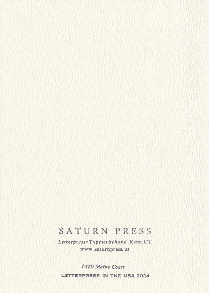 Saturn Press - Maine Coast: Unsleeved - PMA Store at the Portland Museum of Art, Maine