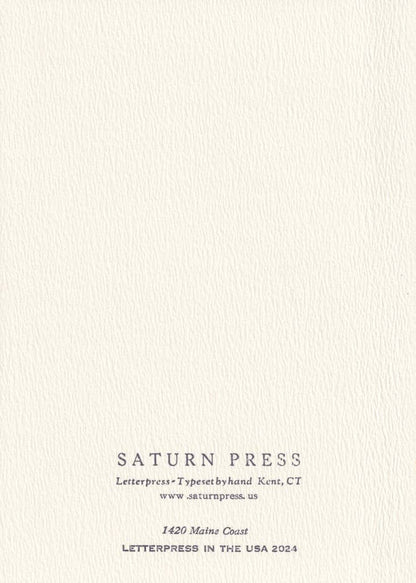 Saturn Press - Maine Coast: Unsleeved - PMA Store at the Portland Museum of Art, Maine