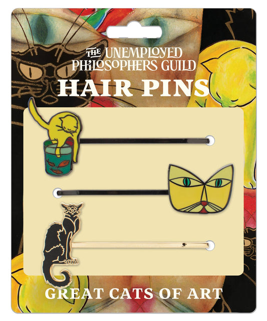 Unemployed Philosophers Guild - Great Cats of Art Hair Pins - PMA Store at the Portland Museum of Art, Maine