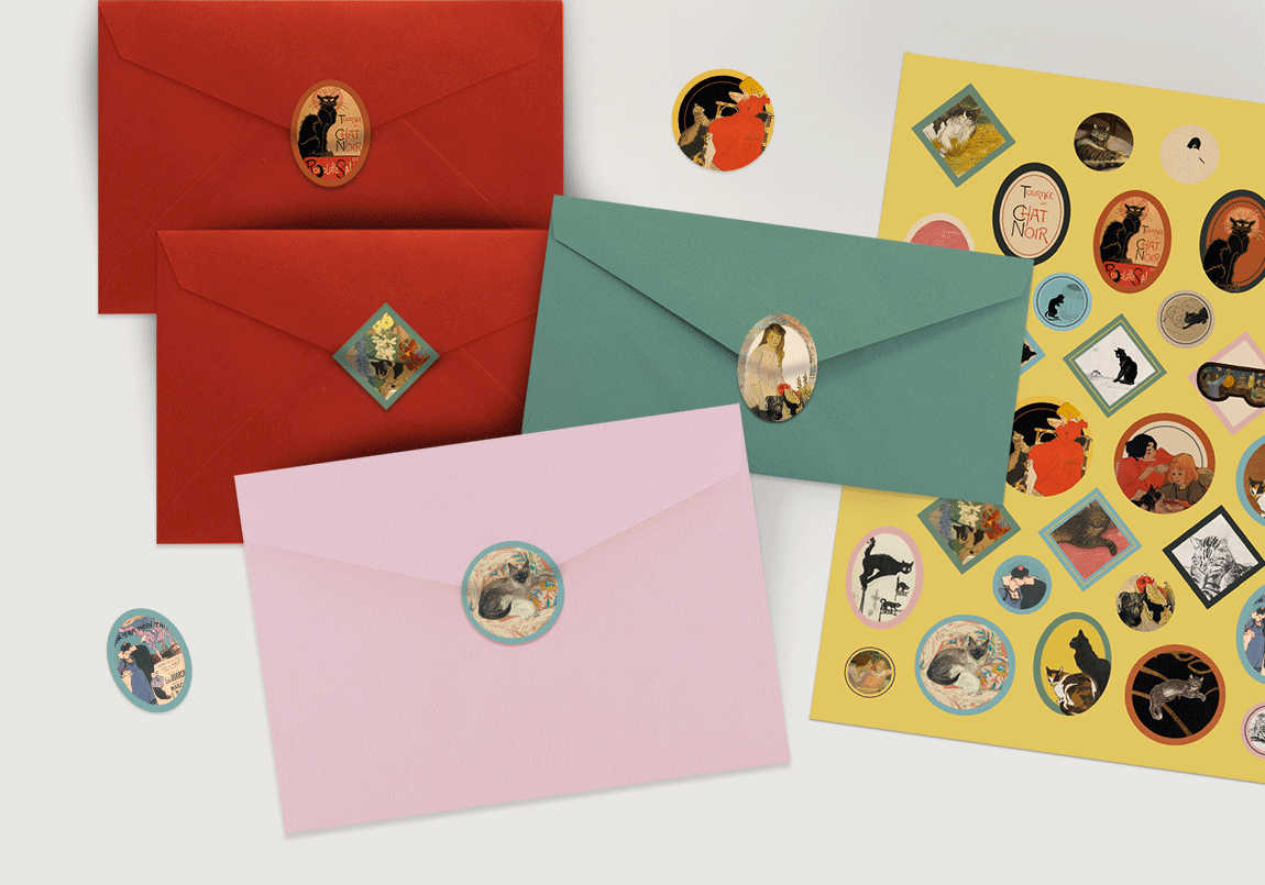 Today is Art Day - Stickers Steinlen by Mon Petit Art - PMA Store at the Portland Museum of Art, Maine