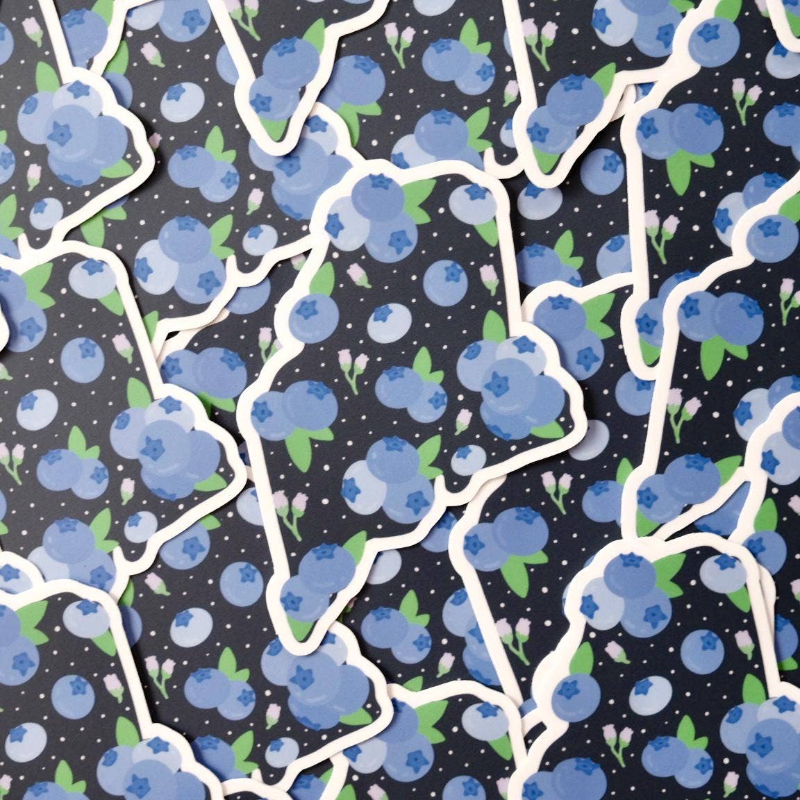 Stuck on Maine - Blueberry Maine Sticker — Waterproof & Laminated - PMA Store at the Portland Museum of Art, Maine