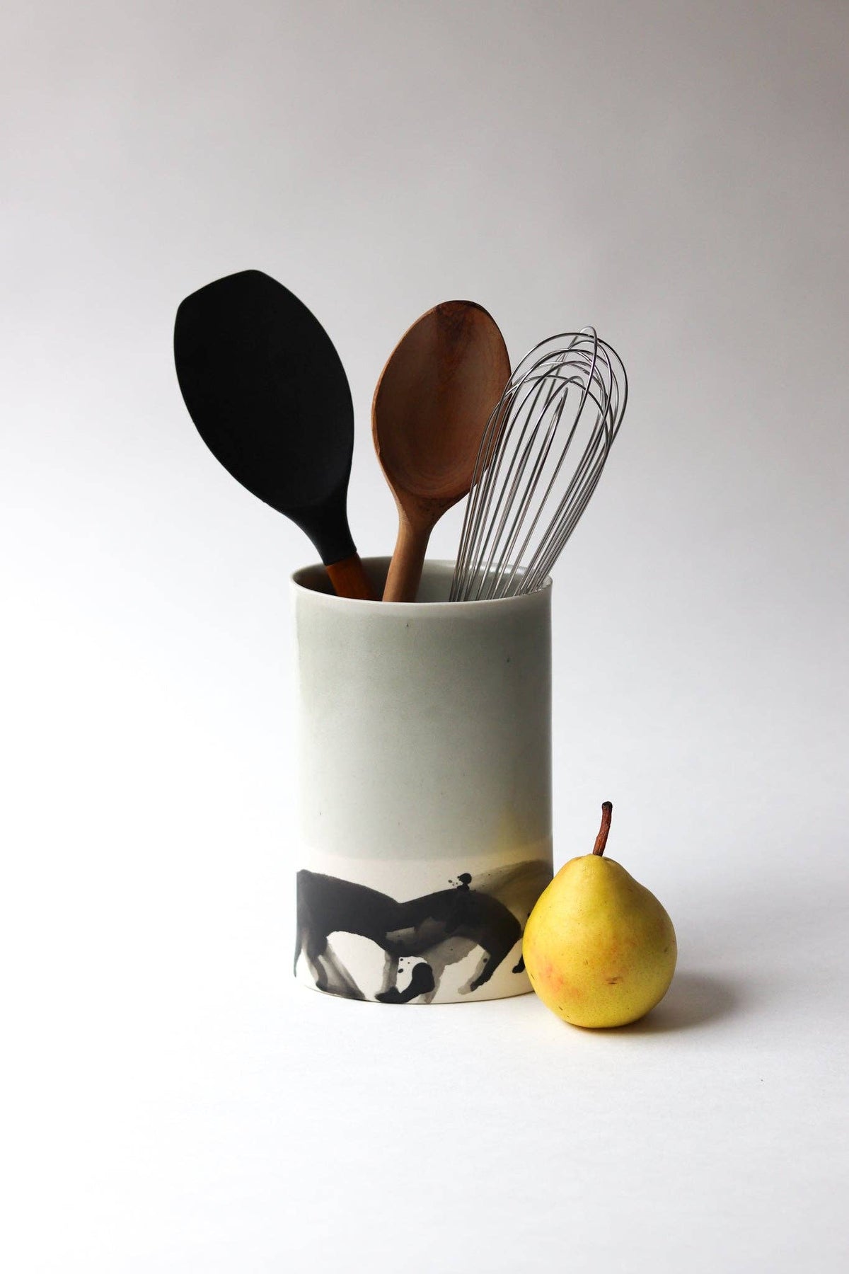 Elizabeth Benotti Ceramics - Splatter Oval Vase: Daybreak - PMA Store at the Portland Museum of Art, Maine
