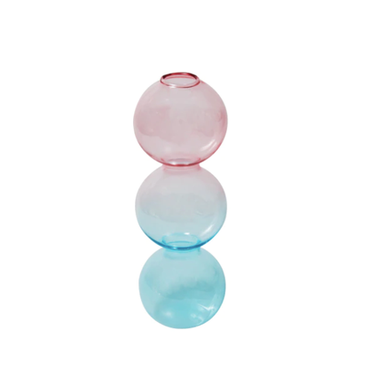 Bubble Shape Glass Vase: Green / Short 3 Balls - PMA Store at the Portland Museum of Art, Maine