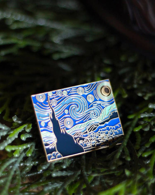 The Starry Night • Enamel Pin - PMA Store at the Portland Museum of Art, Maine