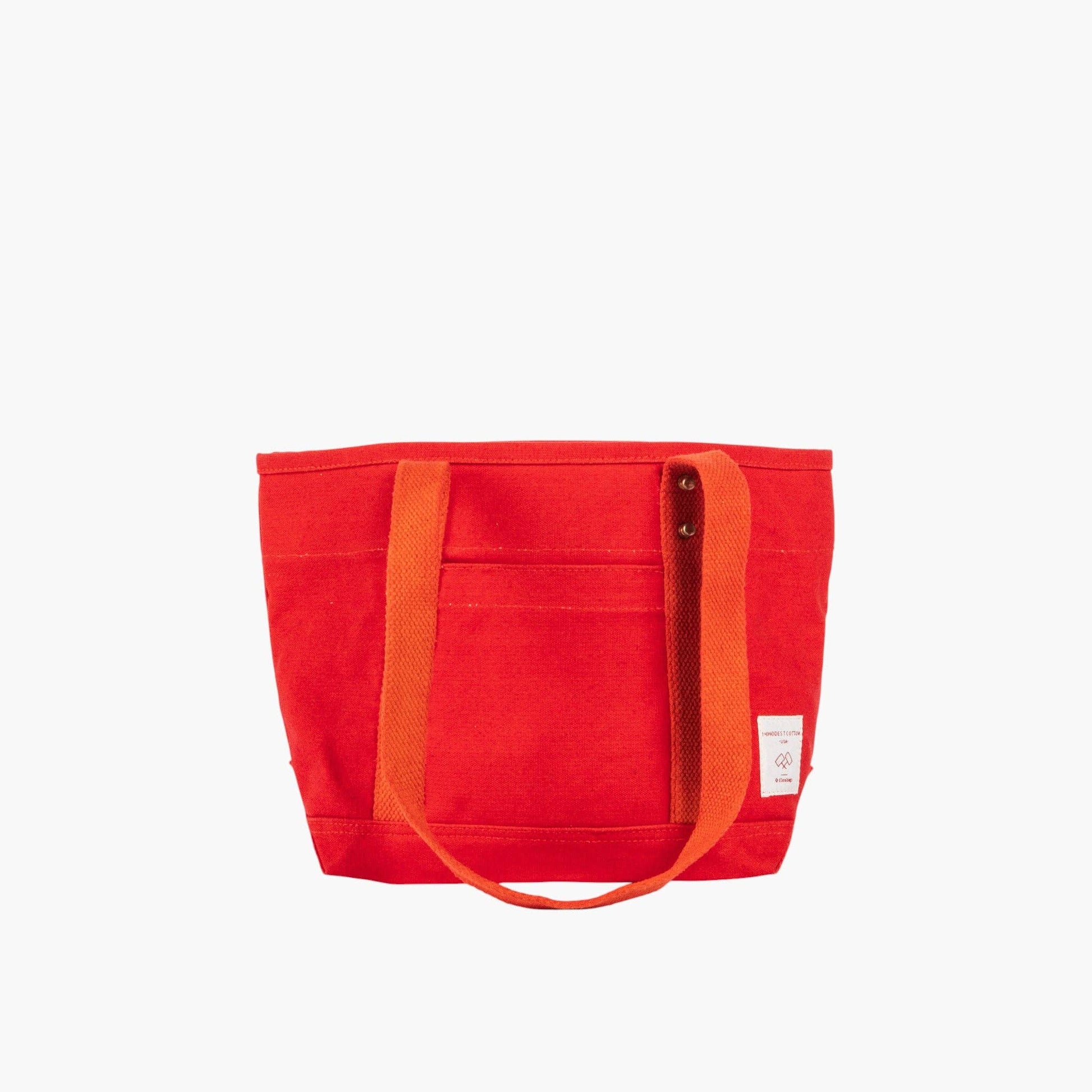 IMMODEST COTTON - Lunch Tote | Persimmon - PMA Store at the Portland Museum of Art, Maine