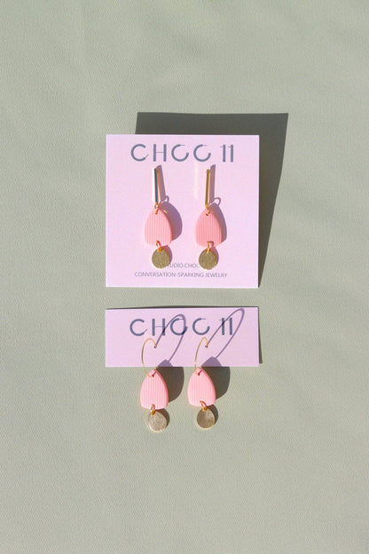 BONNIE EARRING: Lavender / Bar posts - PMA Store at the Portland Museum of Art, Maine