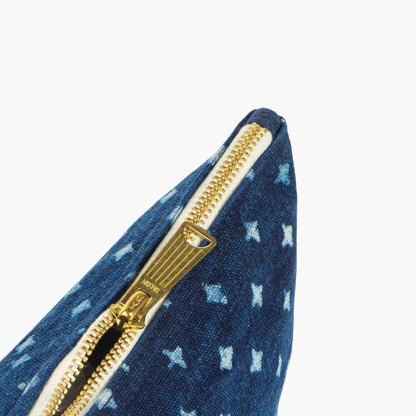 IMMODEST COTTON - Sardine Pouch | Indigo Cross - PMA Store at the Portland Museum of Art, Maine