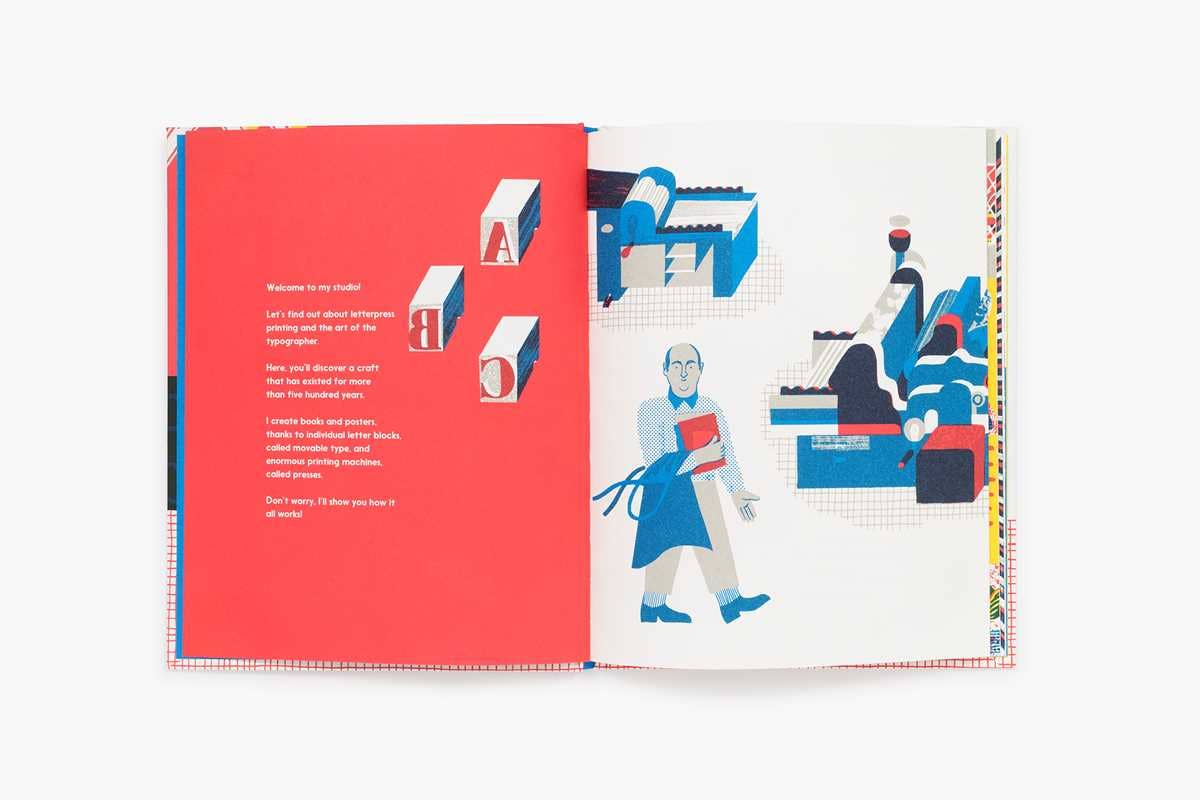 Simon & Schuster - Meet the Typographer by Gaby Bazin: Hardcover; 40 pages / English - PMA Store at the Portland Museum of Art, Maine
