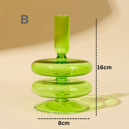 IVORE.GROUP (We cover All Import duty) - Lime Green Candlestick Holder | Flower Vase: I - PMA Store at the Portland Museum of Art, Maine
