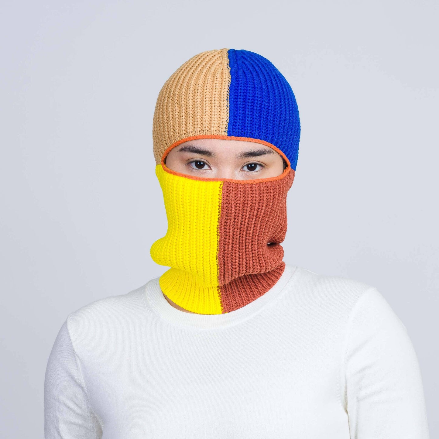 SALE Quattro Knit Balaclava: Cobalt Yellow - PMA Store at the Portland Museum of Art, Maine