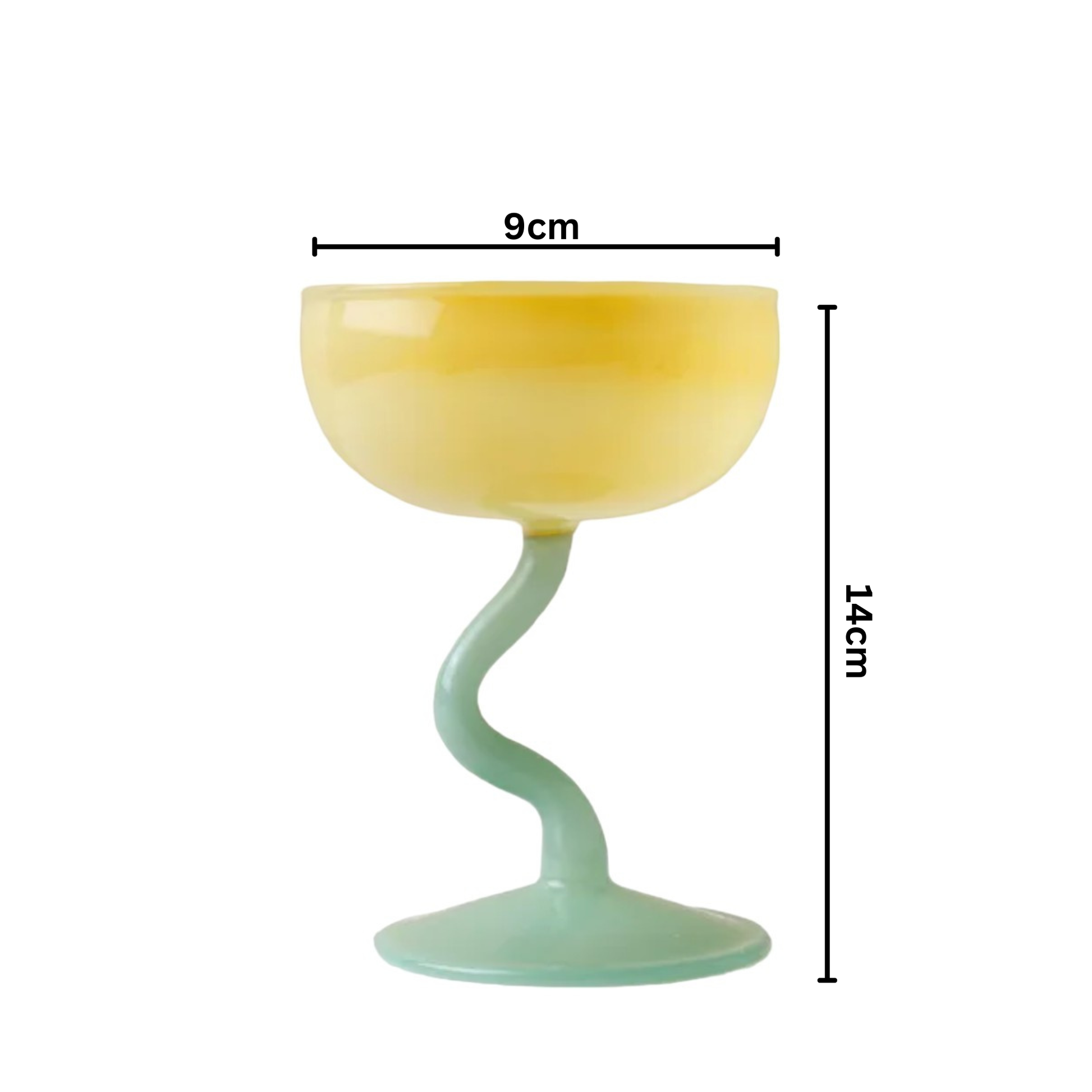 IVORE.GROUP (We cover All Import duty) - Candy Color Dessert Glass Cup: Jade Blue - PMA Store at the Portland Museum of Art, Maine