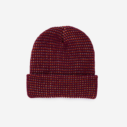 Simple Grid Knit Beanie: Indigo - PMA Store at the Portland Museum of Art, Maine