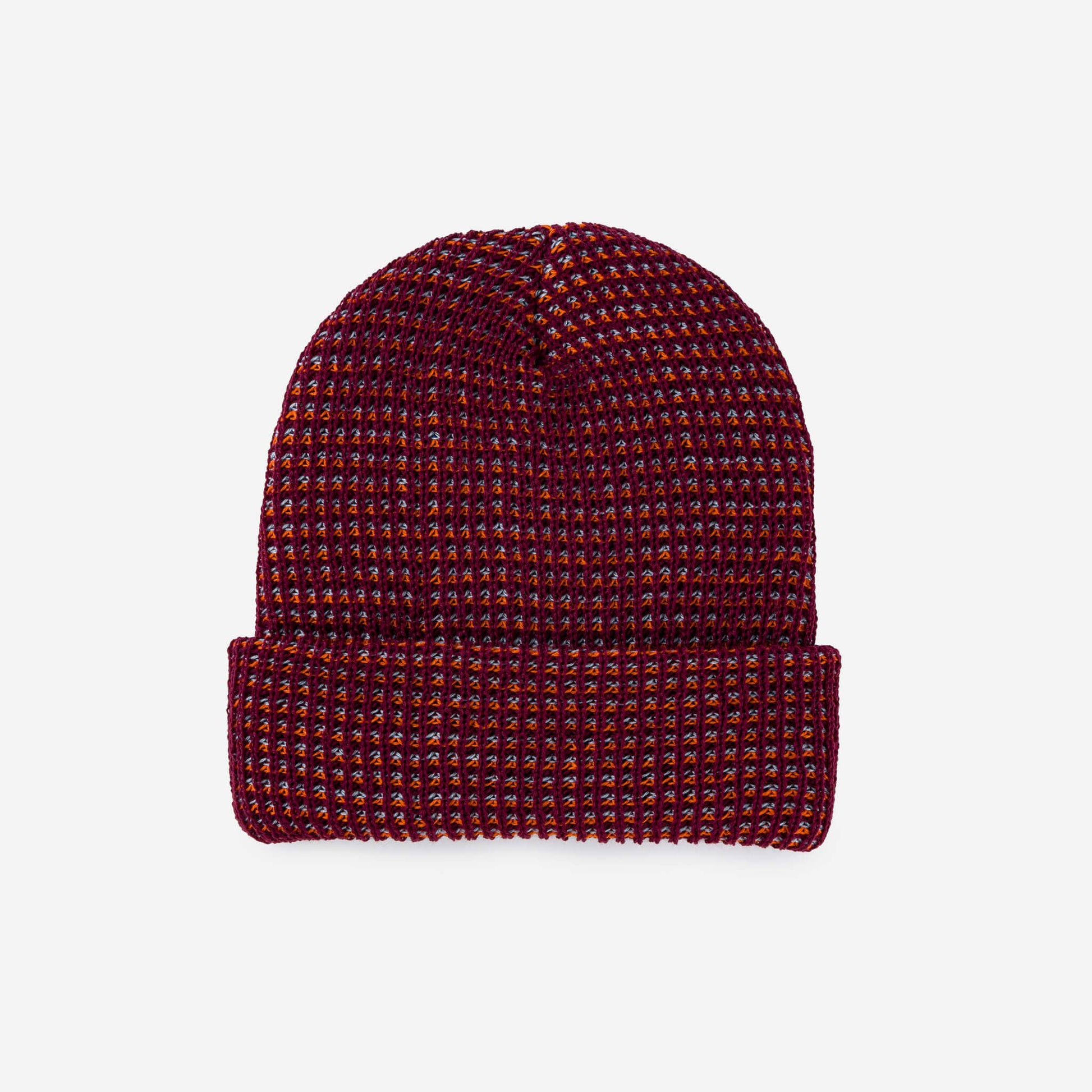 Simple Grid Knit Beanie: Lime Pink - PMA Store at the Portland Museum of Art, Maine