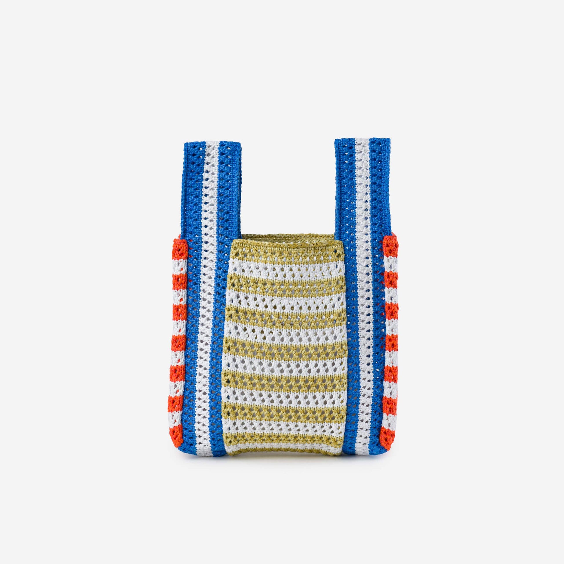 Stripe Mini Raffia Bag: Kelly Lilac - PMA Store at the Portland Museum of Art, Maine