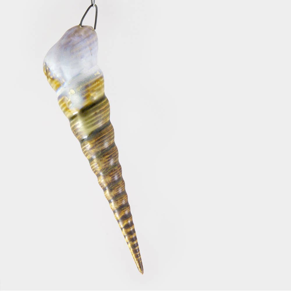 Alison Evans Ceramics - Spiral Ornament: Mint& Charcoal
