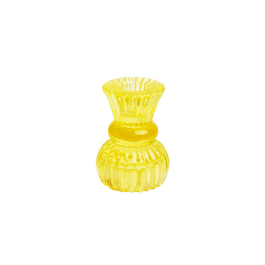 Talking Tables USA - Home, Birthday, Games & Seasonal Decor - Yellow Glass Candle Holder - Small | Summer Gifts |