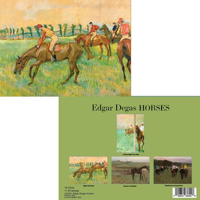 The Retrospect Group Collection - Edgar Degas Horses Notecard - Boxed Set