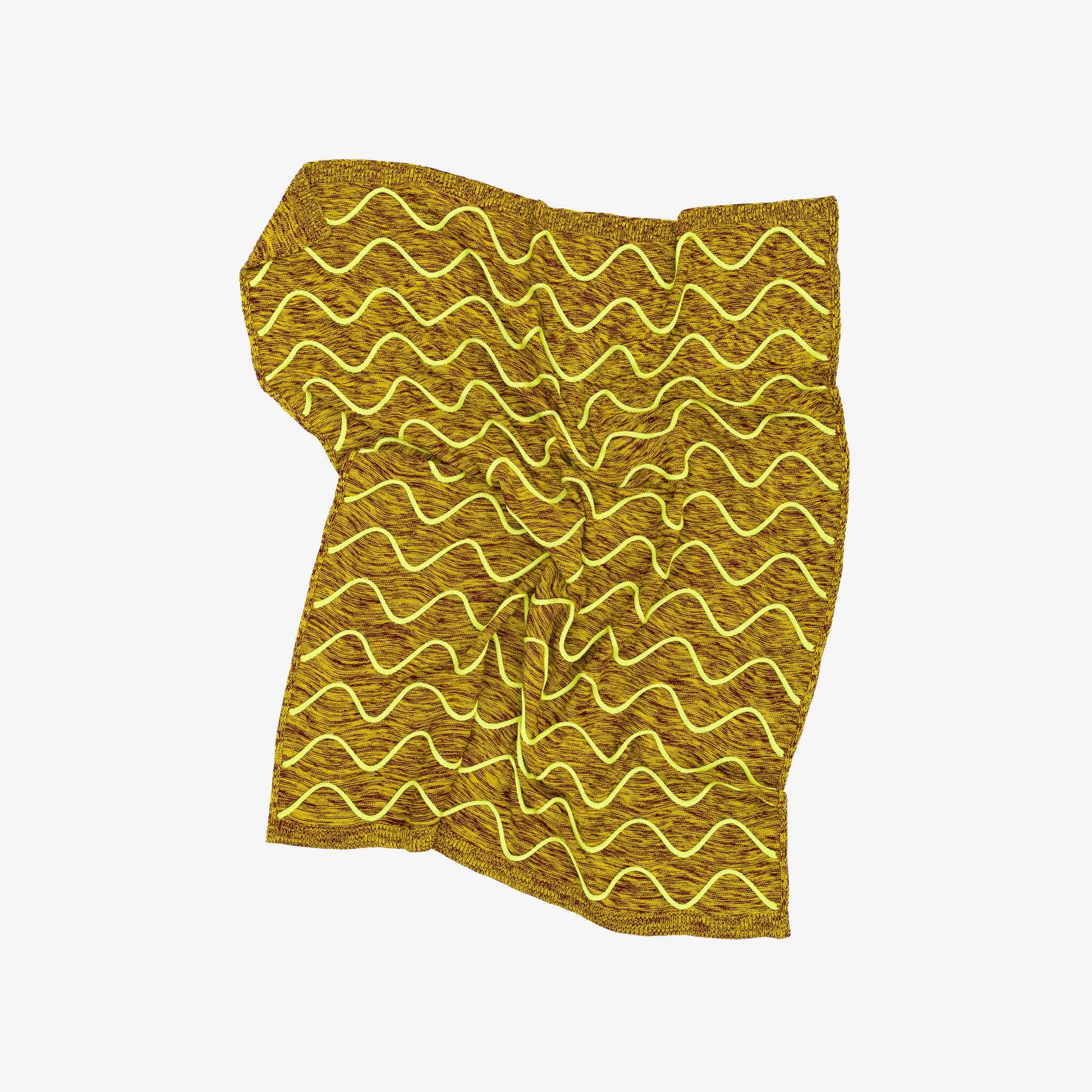 Squiggle Stripe Knit Throw: Poppy Jade - PMA Store at the Portland Museum of Art, Maine