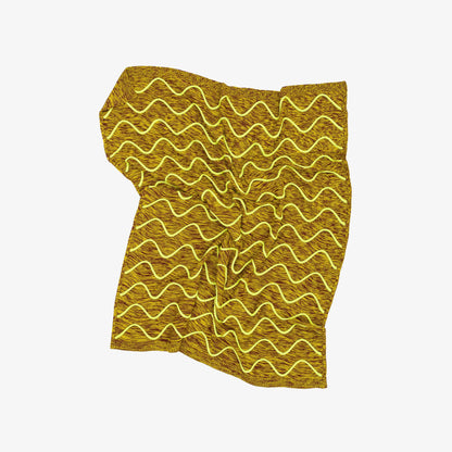 Squiggle Stripe Knit Throw: Poppy Jade - PMA Store at the Portland Museum of Art, Maine