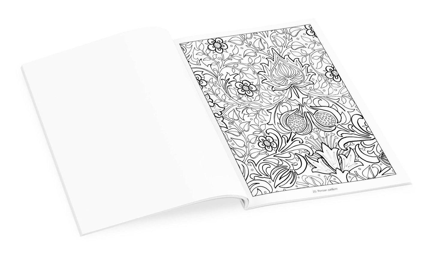 Pomegranate - William Morris Coloring Book - PMA Store at the Portland Museum of Art, Maine