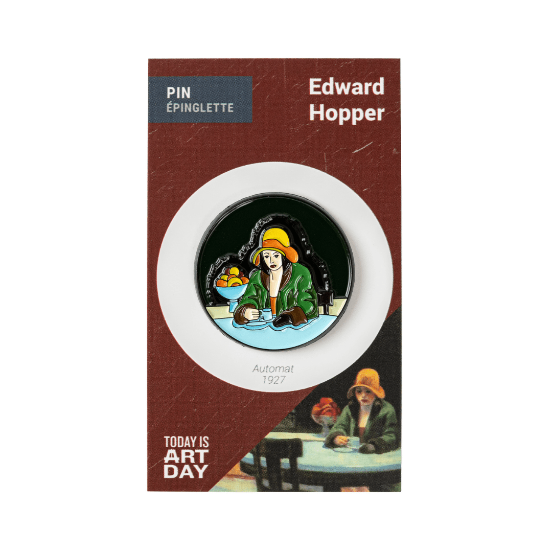 Today is Art Day - Automat - Hopper - Pin - PMA Store at the Portland Museum of Art, Maine