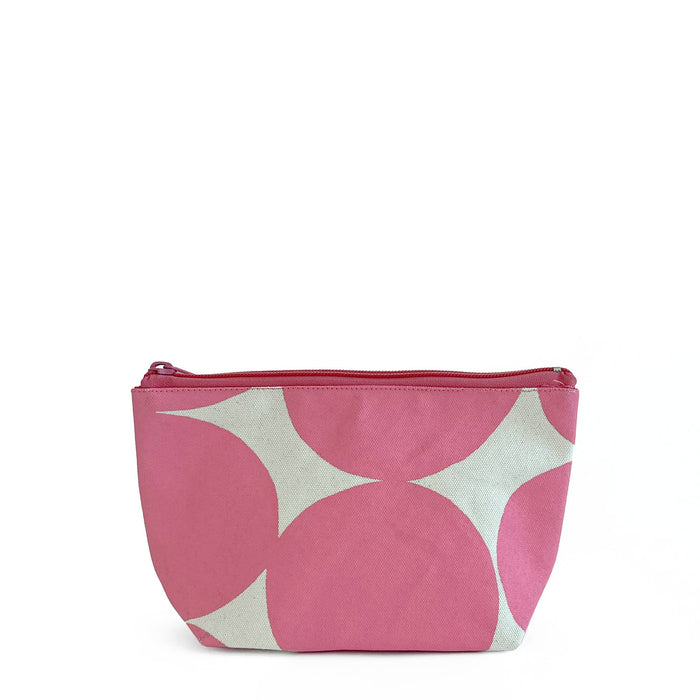 See Design - Travel Pouch Small: Big Smudge Dot Pink/Orange