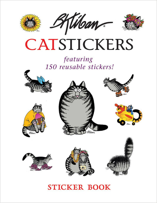 Pomegranate - B. Kliban: CatStickers Sticker Book - PMA Store at the Portland Museum of Art, Maine