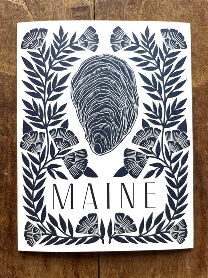 Katharine Watson - Maine Oyster Greeting Card: Single Card - PMA Store at the Portland Museum of Art, Maine