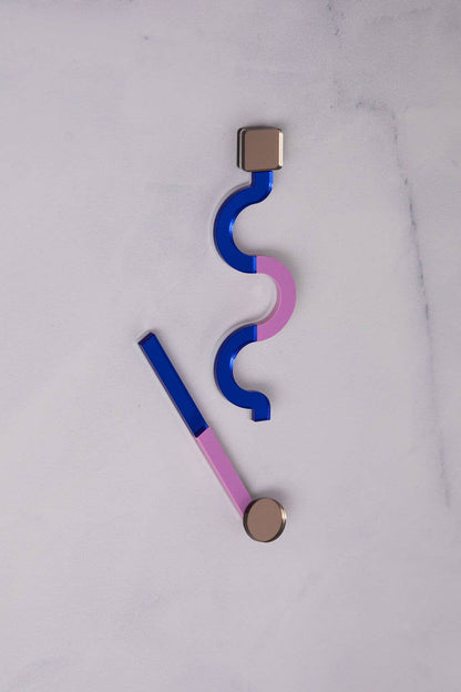 Pamela Coromoto - NEW Memphis Statement Earrings - Bold & unforgettable: Electric Blue