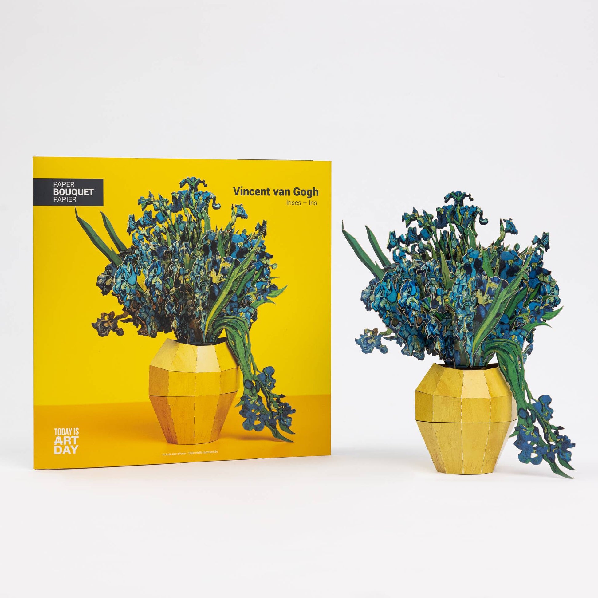 Today is Art Day - Vincent van Gogh - Vase of Irises - Paper Bouquet - PMA Store at the Portland Museum of Art, Maine