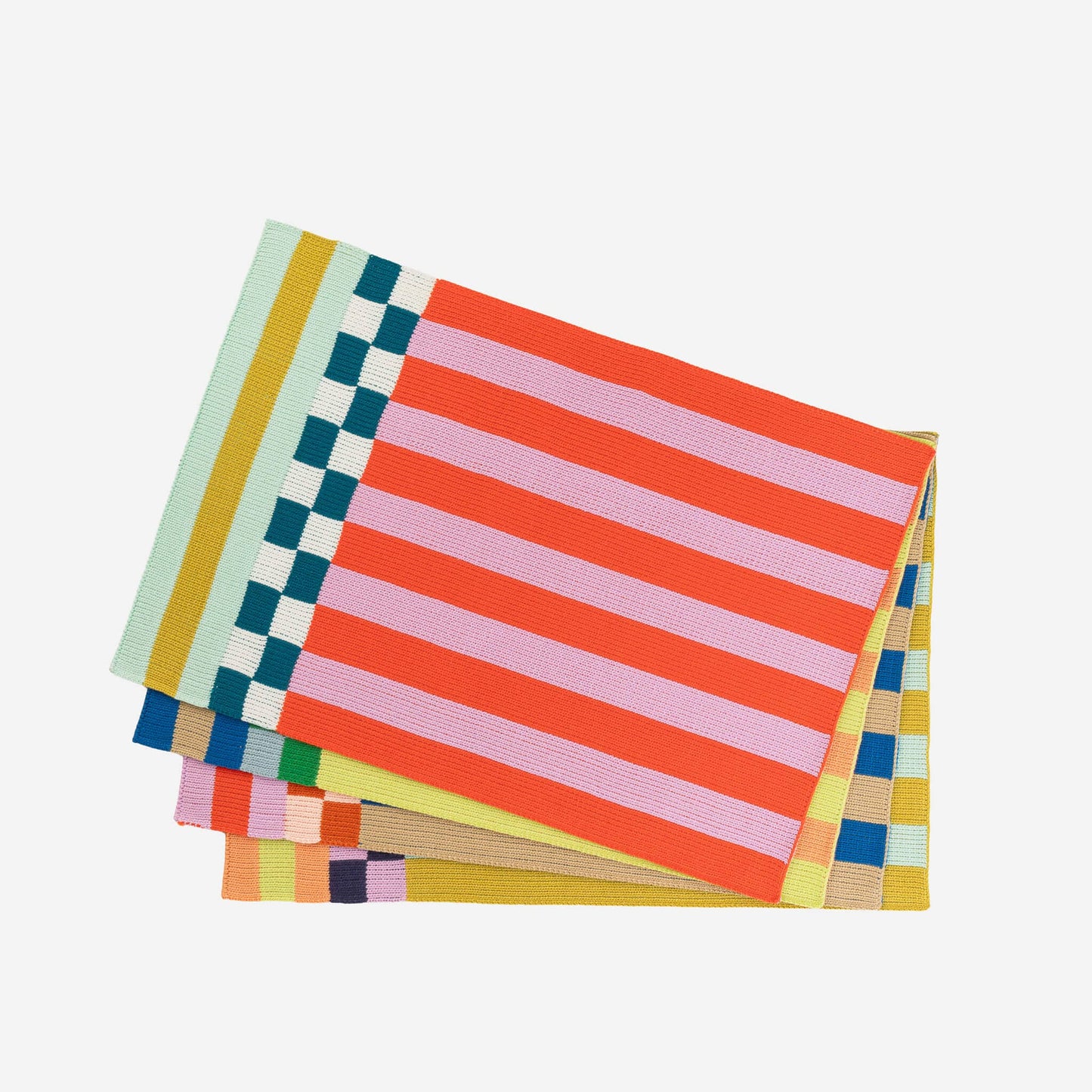 VERLOOP | knits - Pattern Patch Placemat Set: Candy
