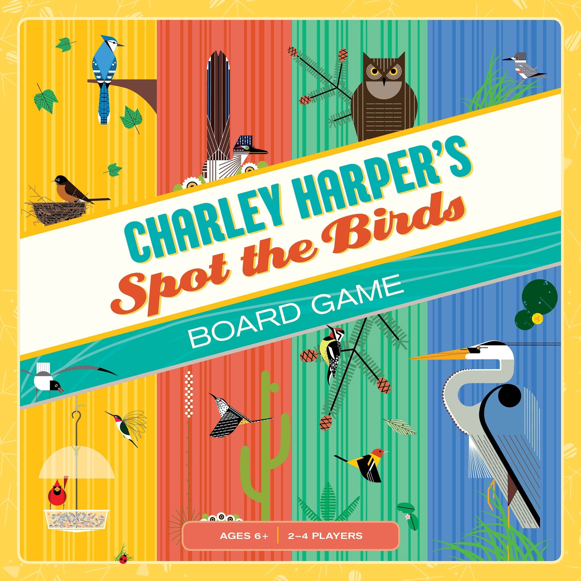 Pomegranate - Charley Harper's Spot the Birds Board Game - PMA Store at the Portland Museum of Art, Maine