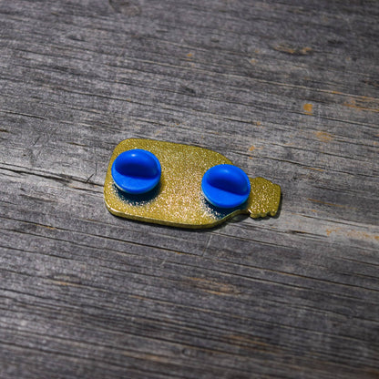 Quiet Tide Goods - Ship in a Bottle Enamel Pin - PMA Store at the Portland Museum of Art, Maine