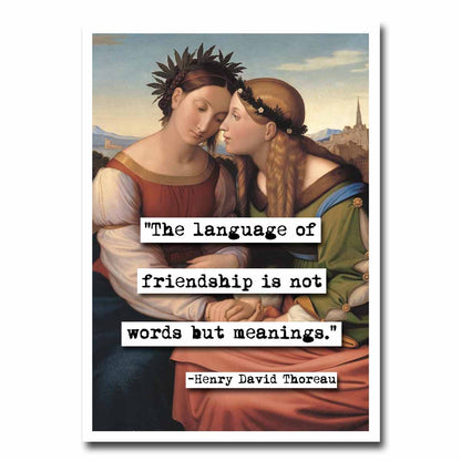 ChicalooKate - Henry David Thoreau Blank Greeting Card