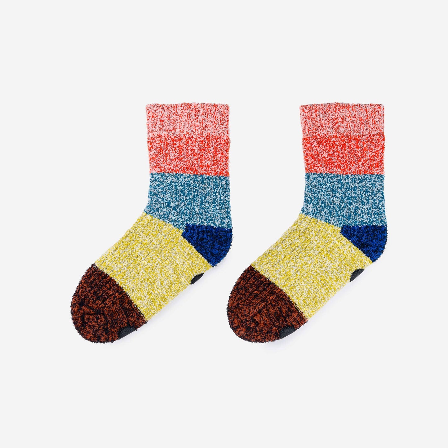 Color Band House Socks: Poppy Teal / L/XL - W 9.5-12.5<br>M 8-11 - PMA Store at the Portland Museum of Art, Maine