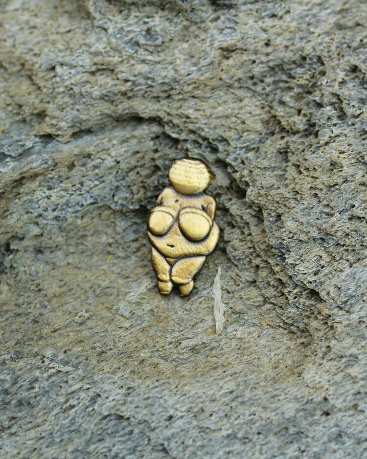 Pin Museum - Venus of Willendorf • Enamel  Pin - PMA Store at the Portland Museum of Art, Maine