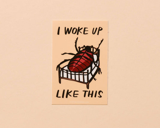 Woke Up Like This Sticker - Kafka, Literature, Books, Read - Made in USA - PMA Store at the Portland Museum of Art, Maine