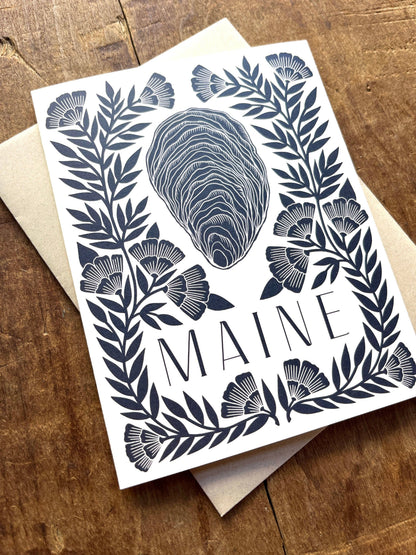 Katharine Watson - Maine Oyster Greeting Card: Single Card - PMA Store at the Portland Museum of Art, Maine