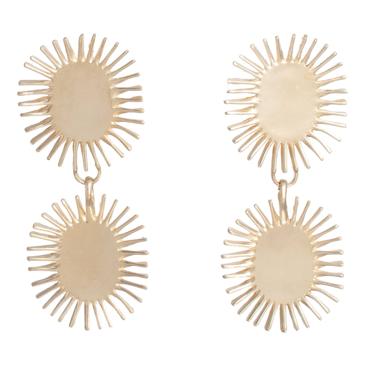 CASTLECLIFF - REINA EARRING: ICE BLUE//BRASS - PMA Store at the Portland Museum of Art, Maine