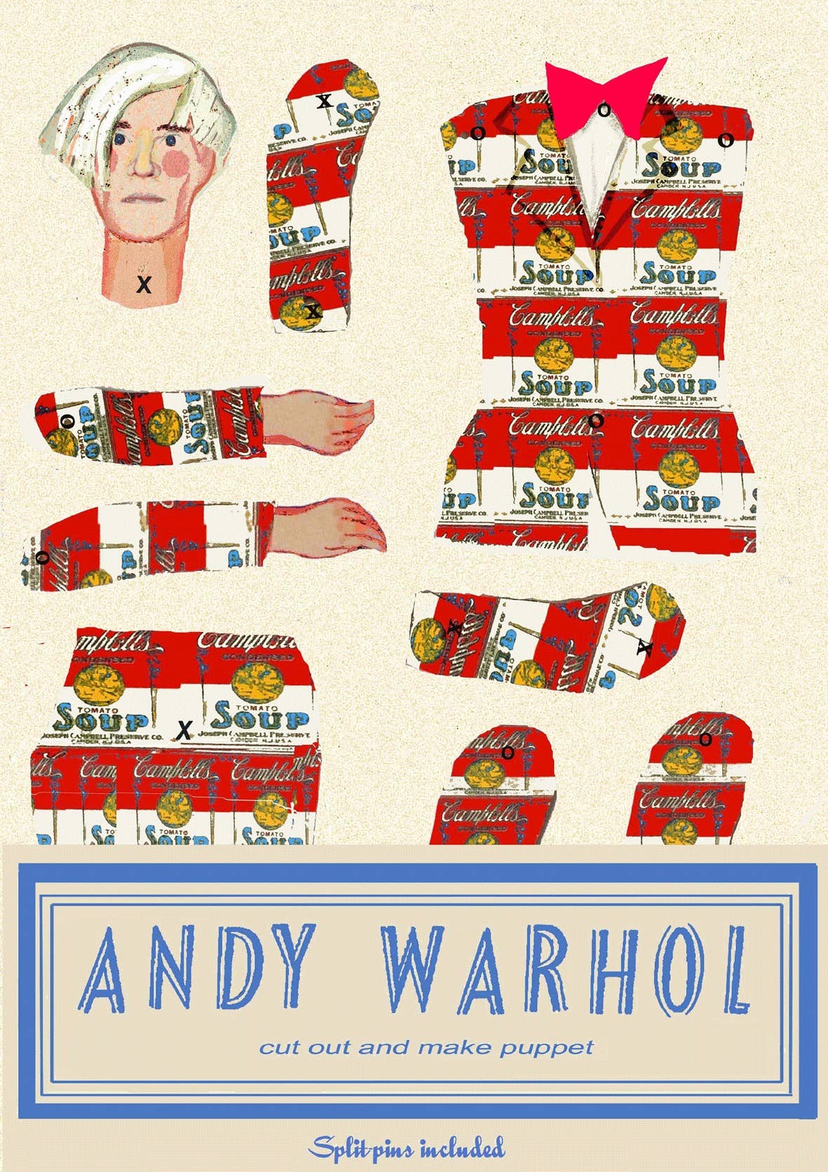 Warhol Cut and Make Puppet - PMA Store at the Portland Museum of Art, Maine