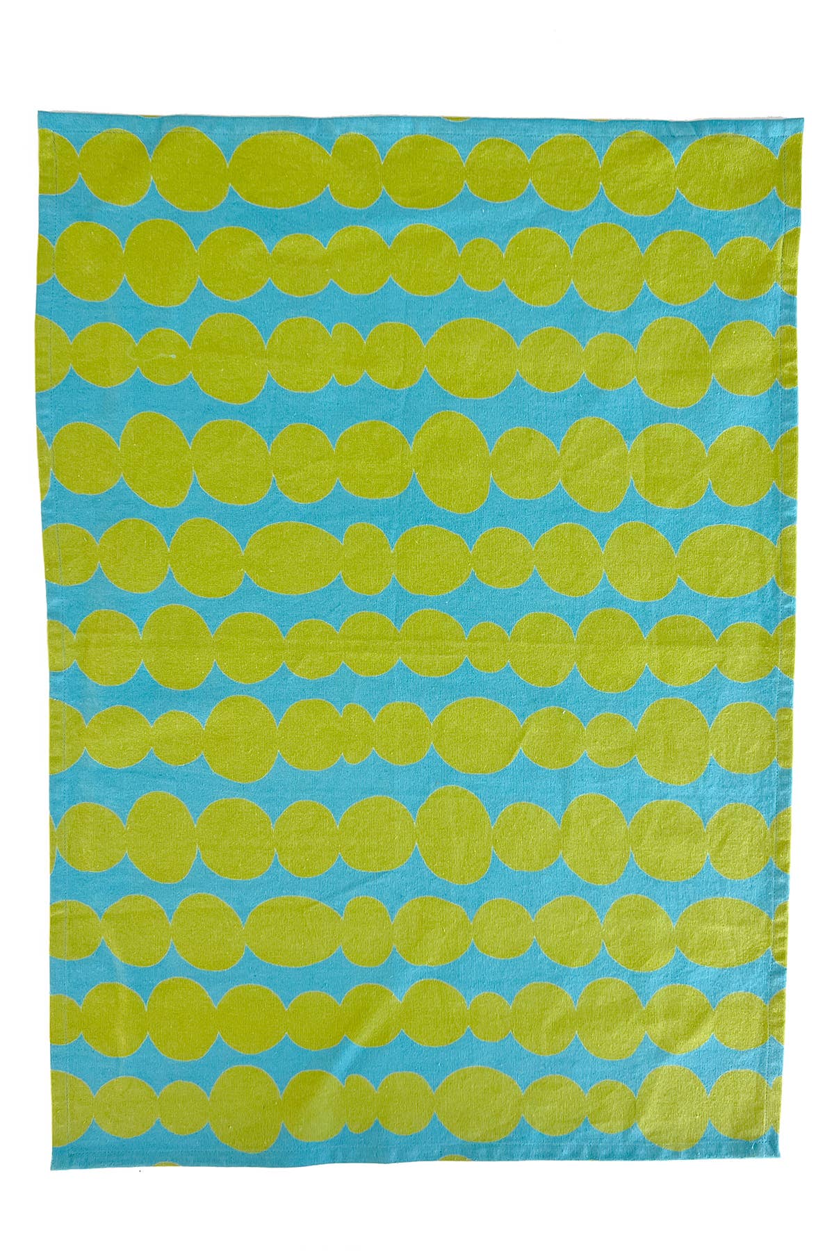 See Design - Tea Towels (Set of 2): Small Totem Aqua/Citron - PMA Store at the Portland Museum of Art, Maine