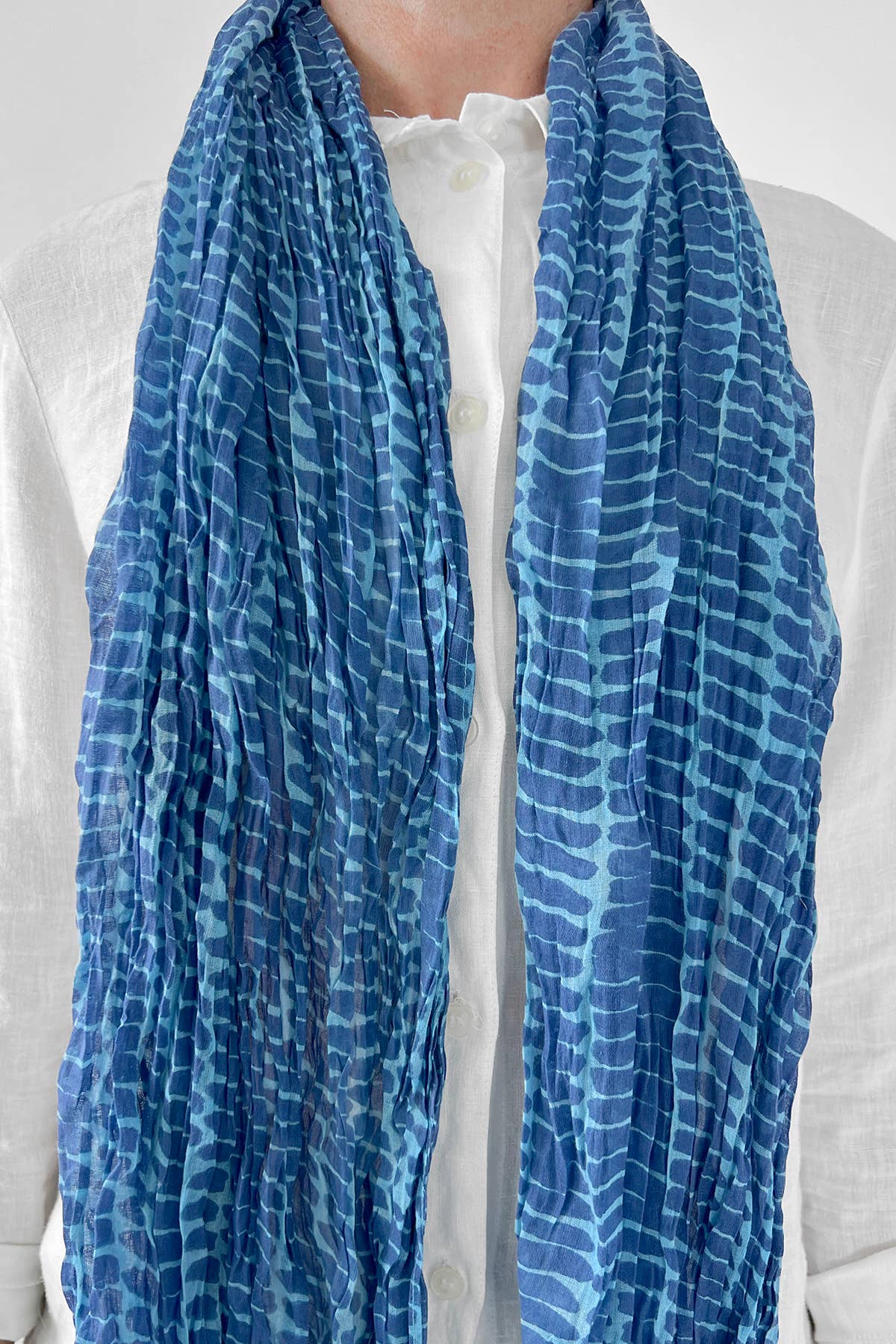 See Design - Cotton Scarf: Notes Yellow/Pink - PMA Store at the Portland Museum of Art, Maine