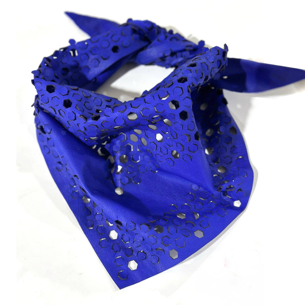 Oropopo - Hexa Bandana in Cobalt - PMA Store at the Portland Museum of Art, Maine