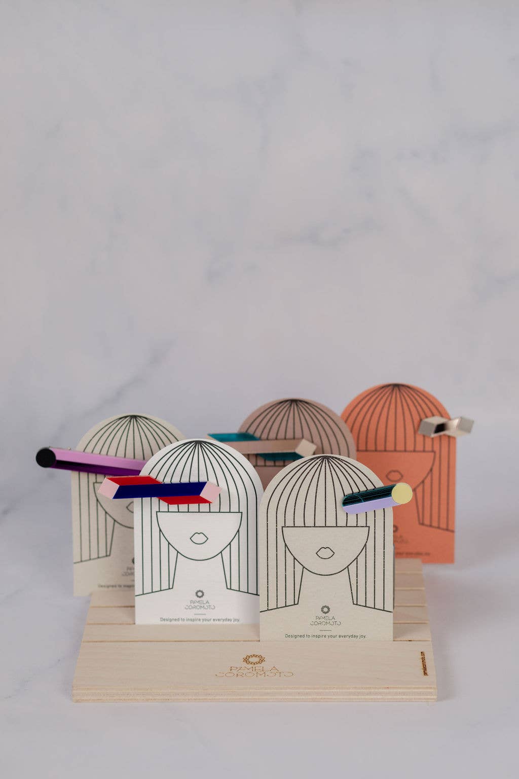 Pamela Coromoto - NEW Box XL - Pin/Hair Pin  : Sky Palette