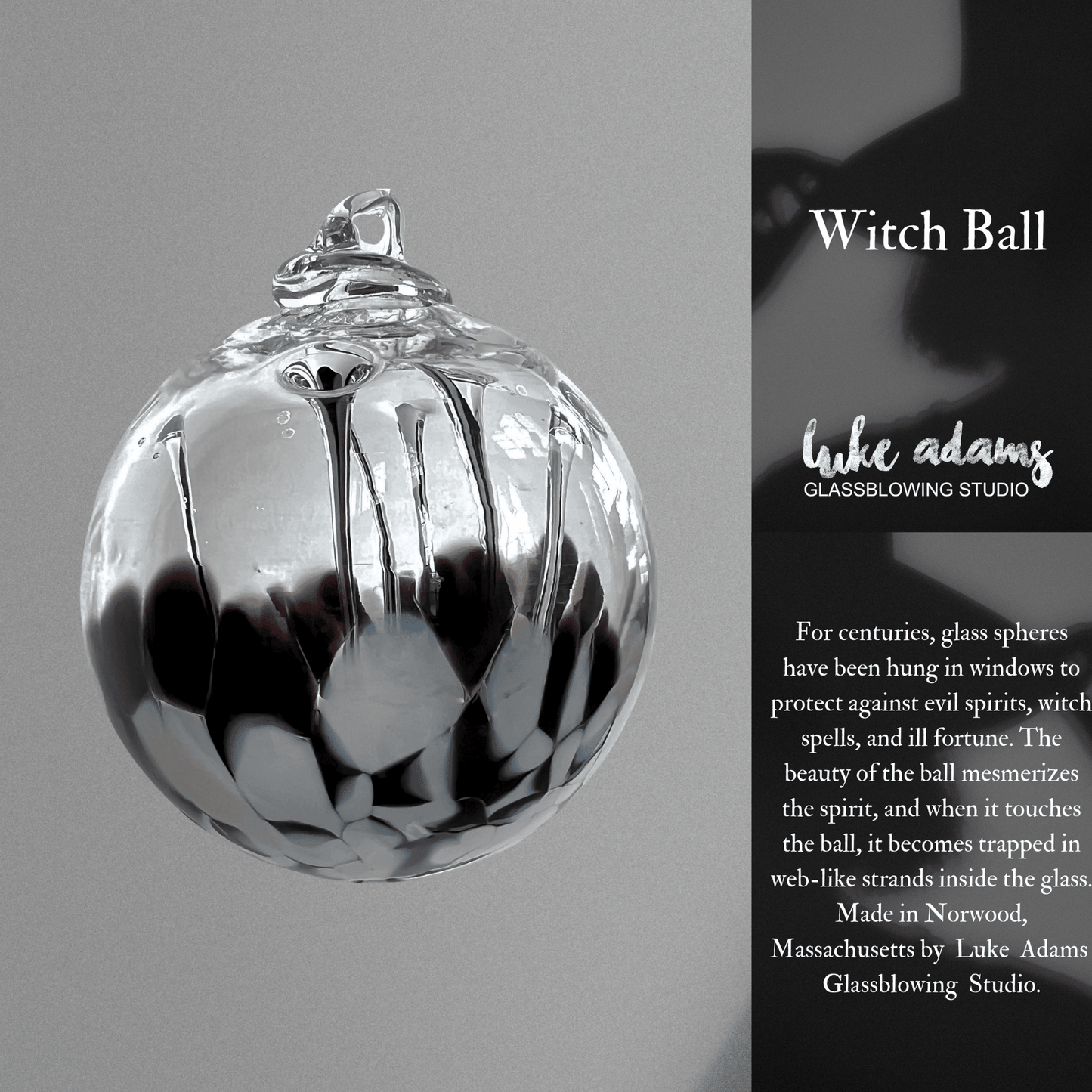 Luke Adams Glass - Witch Balls: A Good Luck Tradition: Small 3" - PMA Store at the Portland Museum of Art, Maine