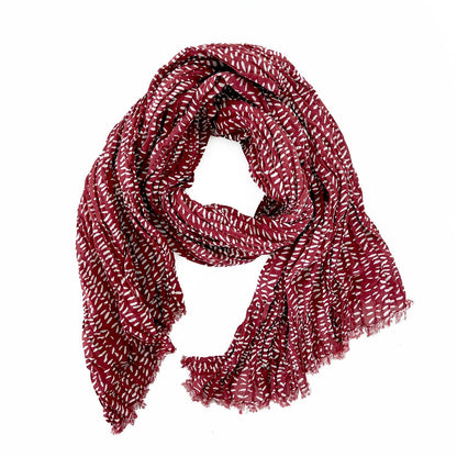 See Design - Cotton Scarf: Stitch Coal